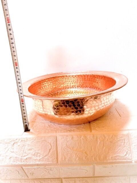 CHẬU ĐỒNG ĐỎ 36CM CHẤT LIỆU BẰNG ĐỒNG ĐỎ 💯
