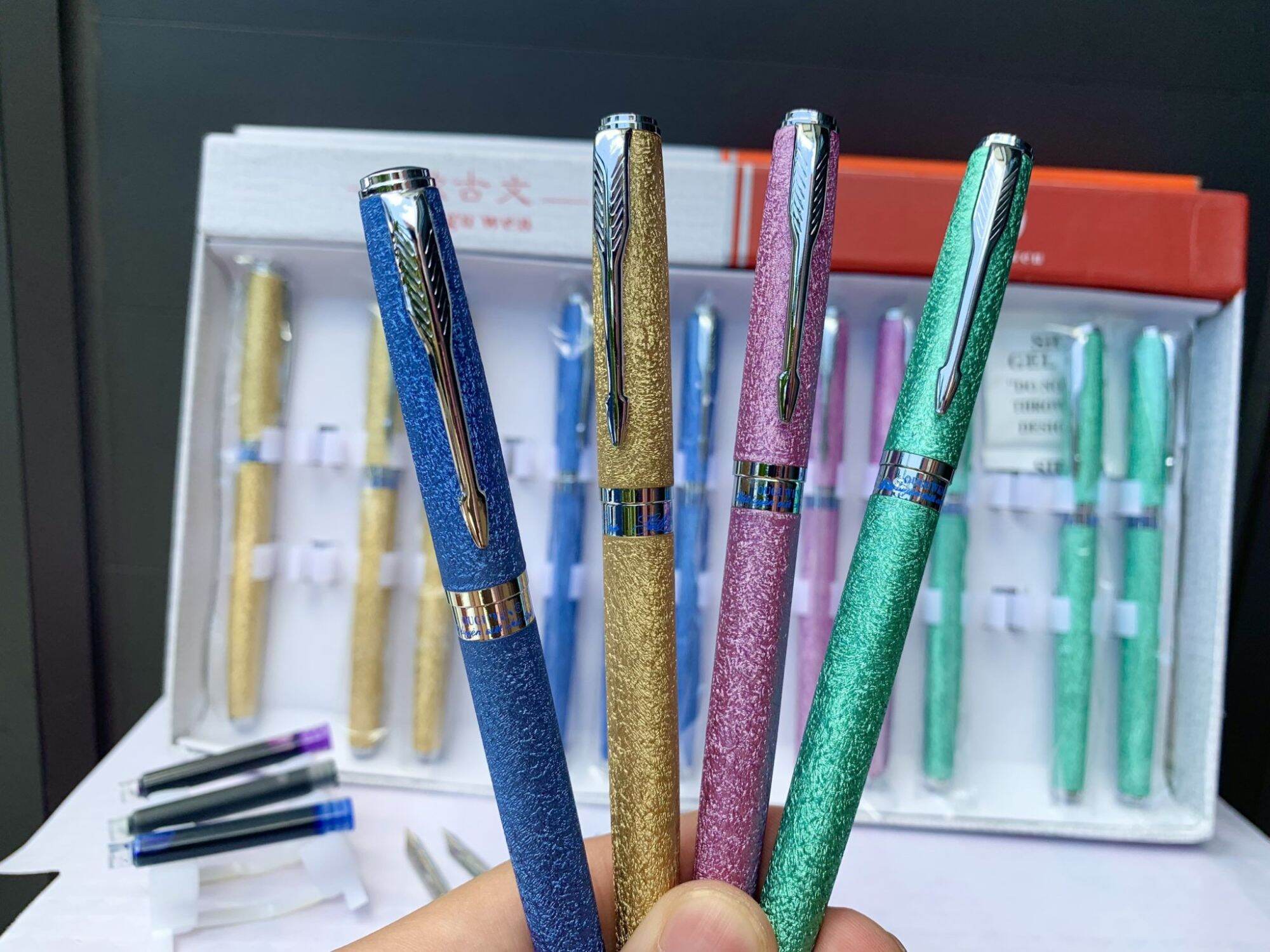 Bút máy 005 ngòi lá tre calligraphy viết nét thanh đậm