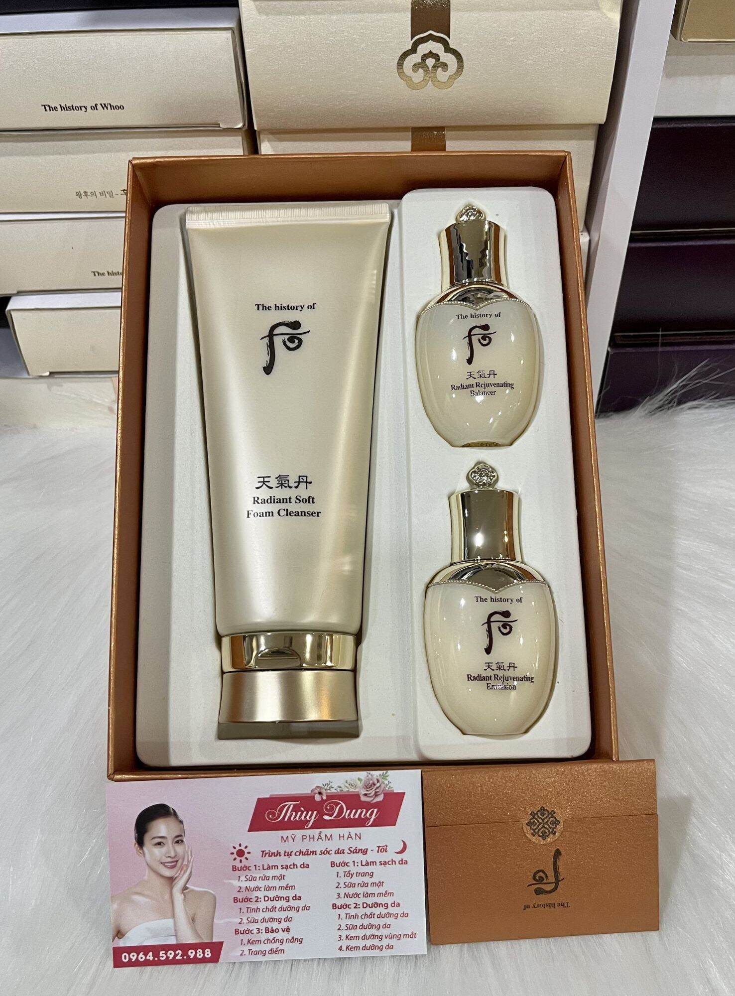 Sữa rửa mặt tái sinh da cao cấp whoo radiant soft foam cleanser 150ml💝 kèm quà tặng