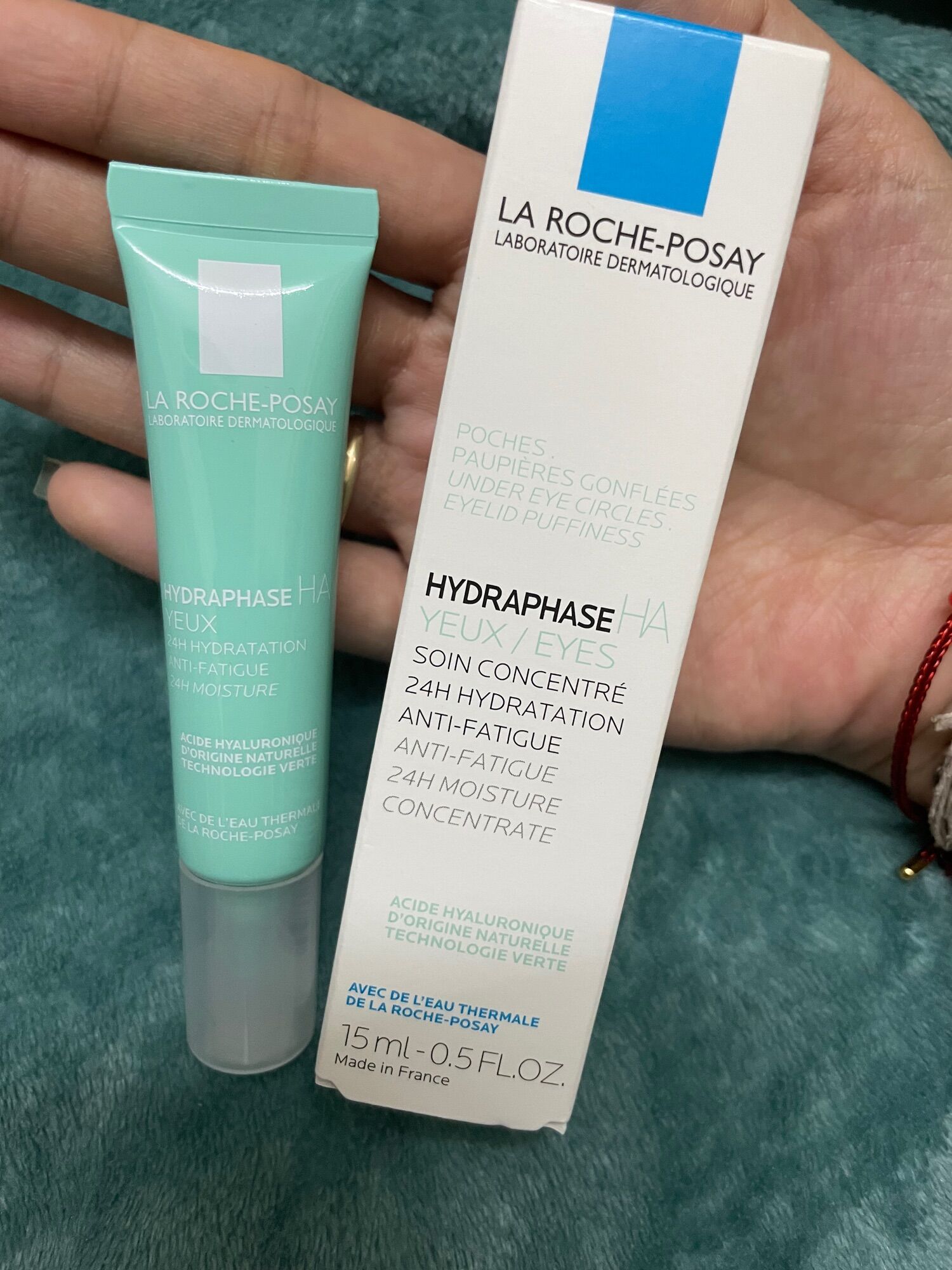 La Roche Posay Hydraphase Intense Eye 15ml - Kem dưỡng chuyên sâu cho vùng da mắt, làm tan bọng mắt, cấp ẩm, dành riêng cho da mắt nhạy cảm