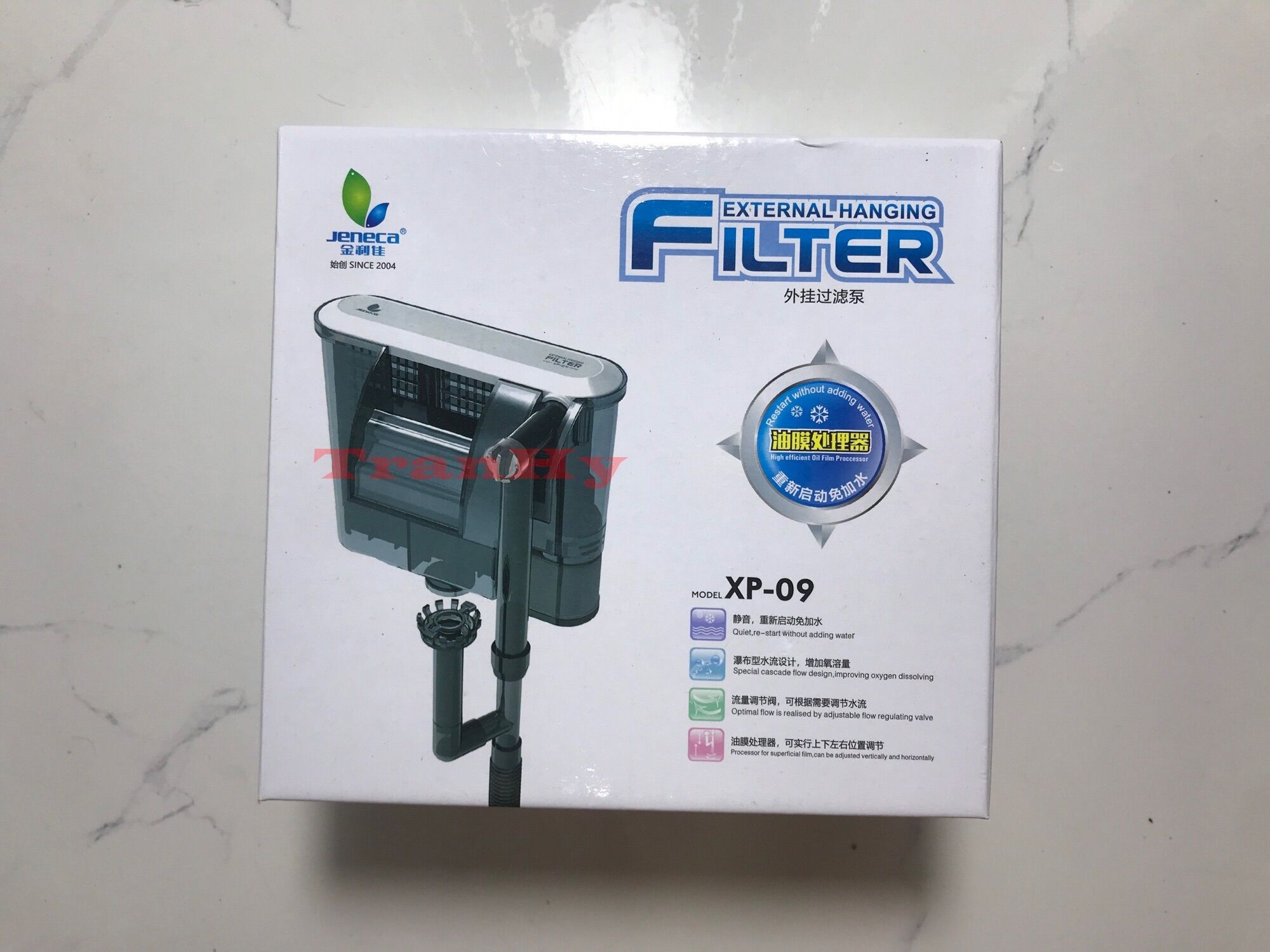 Lọc thác bể cá Jeneca XP 09 Có Lọc Váng