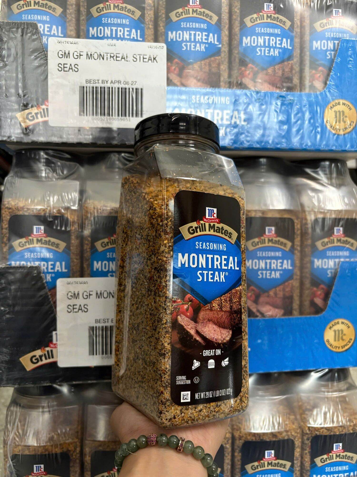 Gia vị ướp Grill Mate.s Montreal Steak - Seasoning Kinder's Mỹ 822gr