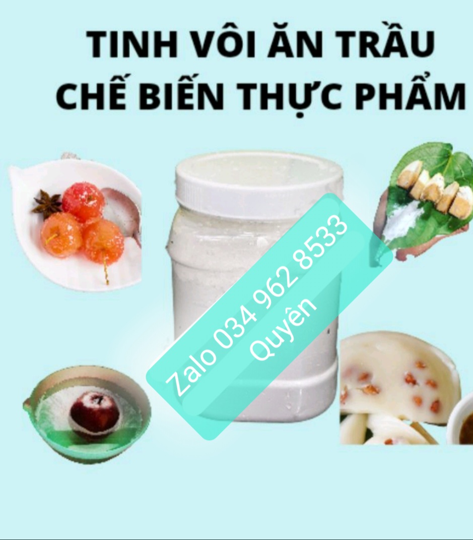 Vôi Ăn Trầu ( hộp 1Kg  vôi  tôi sẵn )