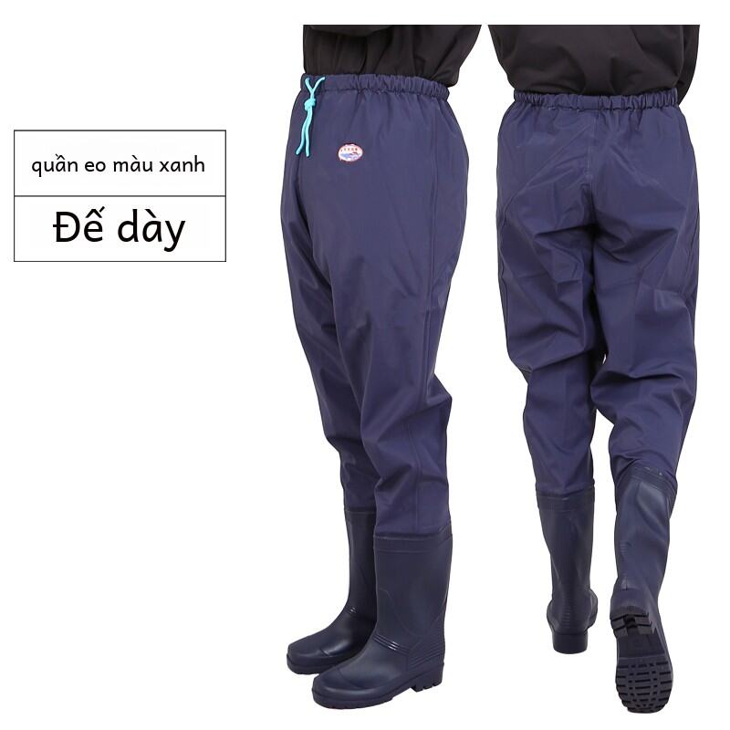 Giày Đi Mưa Nam Nửa Dài Chống Nước Cao Vòng Eo Giày Đi Mưa Nam Ống Dài Tổng Thể Cao Su Chống Trượt Giày Đi Mưa Ống Cao