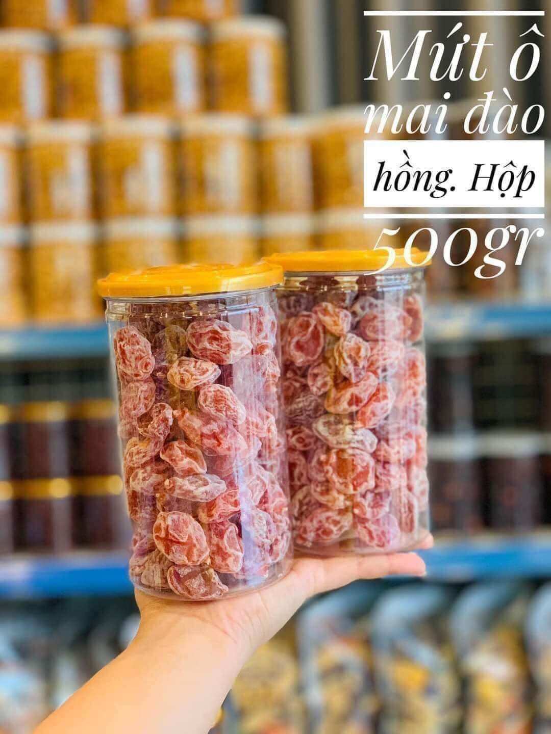 Ô mai (xí muội) đào hồng không hạt hủ 500gr