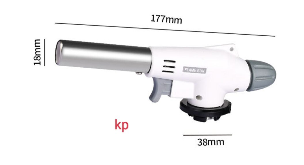 Đầu khò ga mini Đánh lửa tự động 915 xám . vàng.