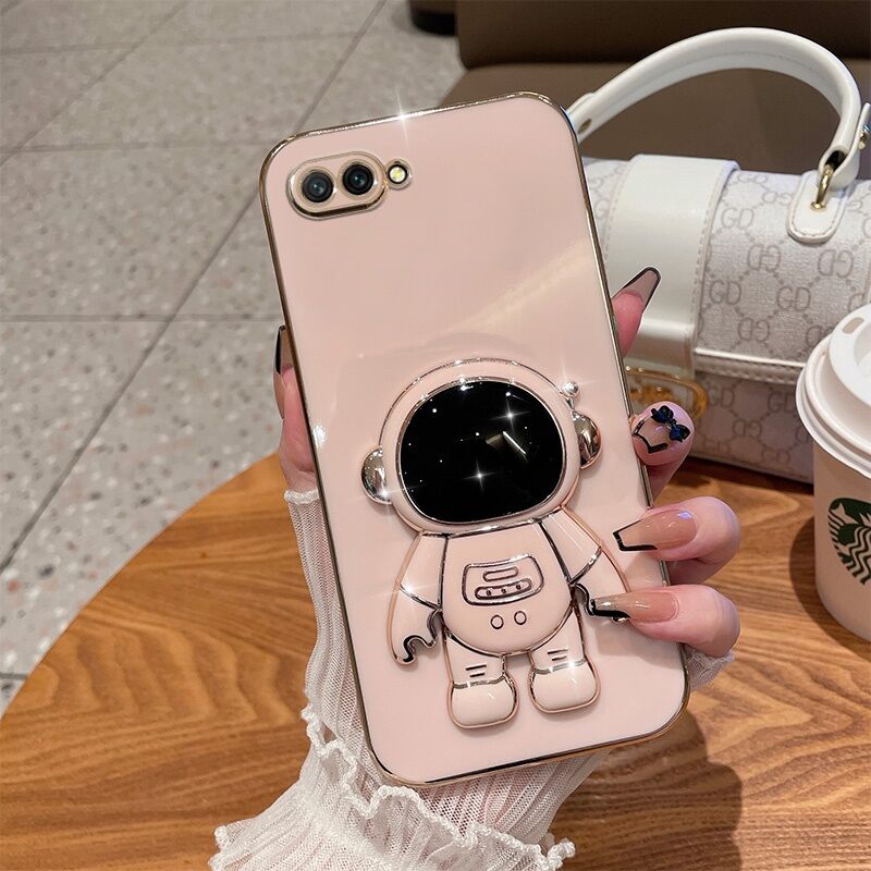 Ốp lưng iphone 6Plus, iphne 7Plus, iP 8Plus iphone X, Iphone 11 phi hành gia giá đỡ