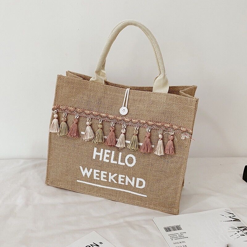 Túi hello weekend phối tua rua