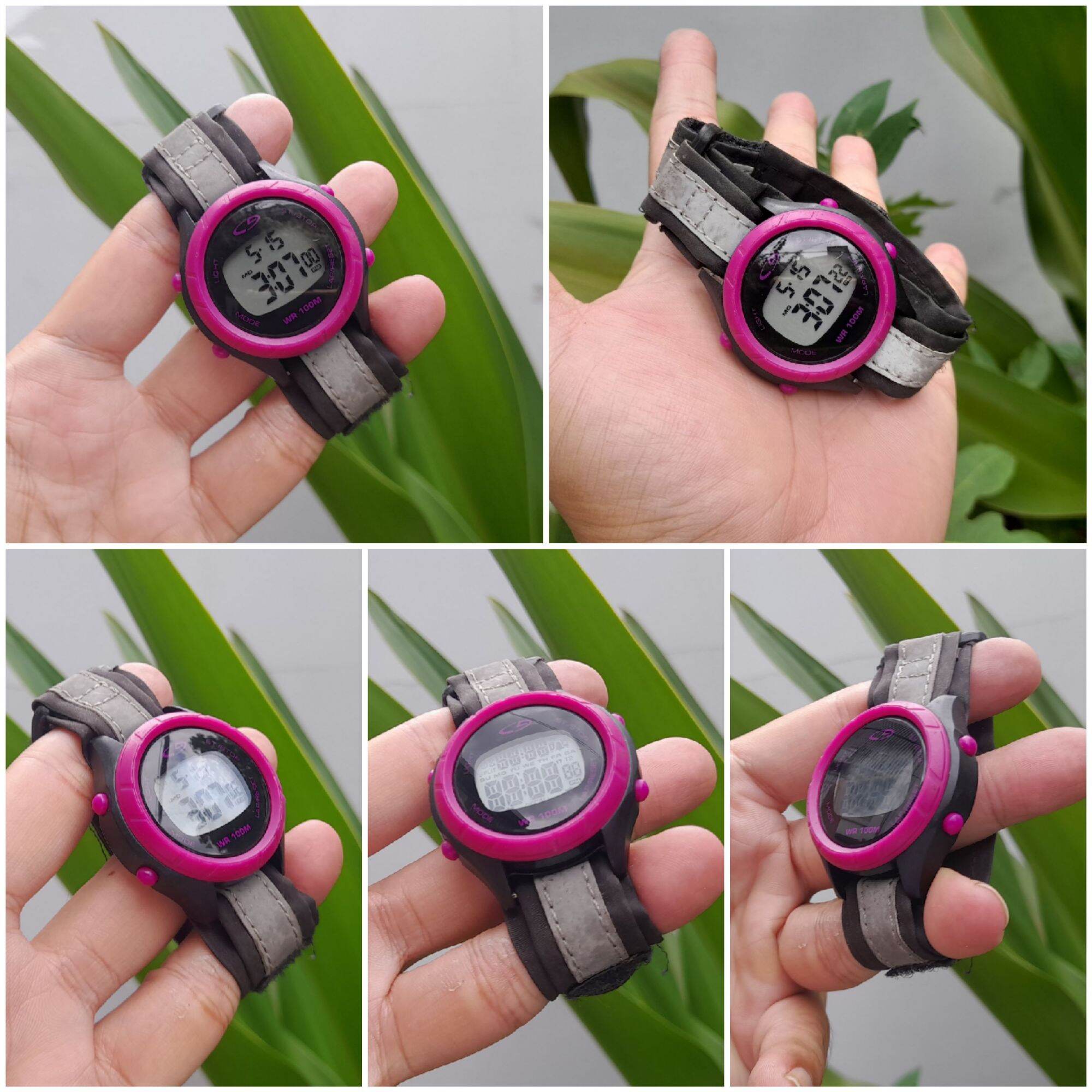Đồng hồ điện tử NỮ tím hồng thời trang