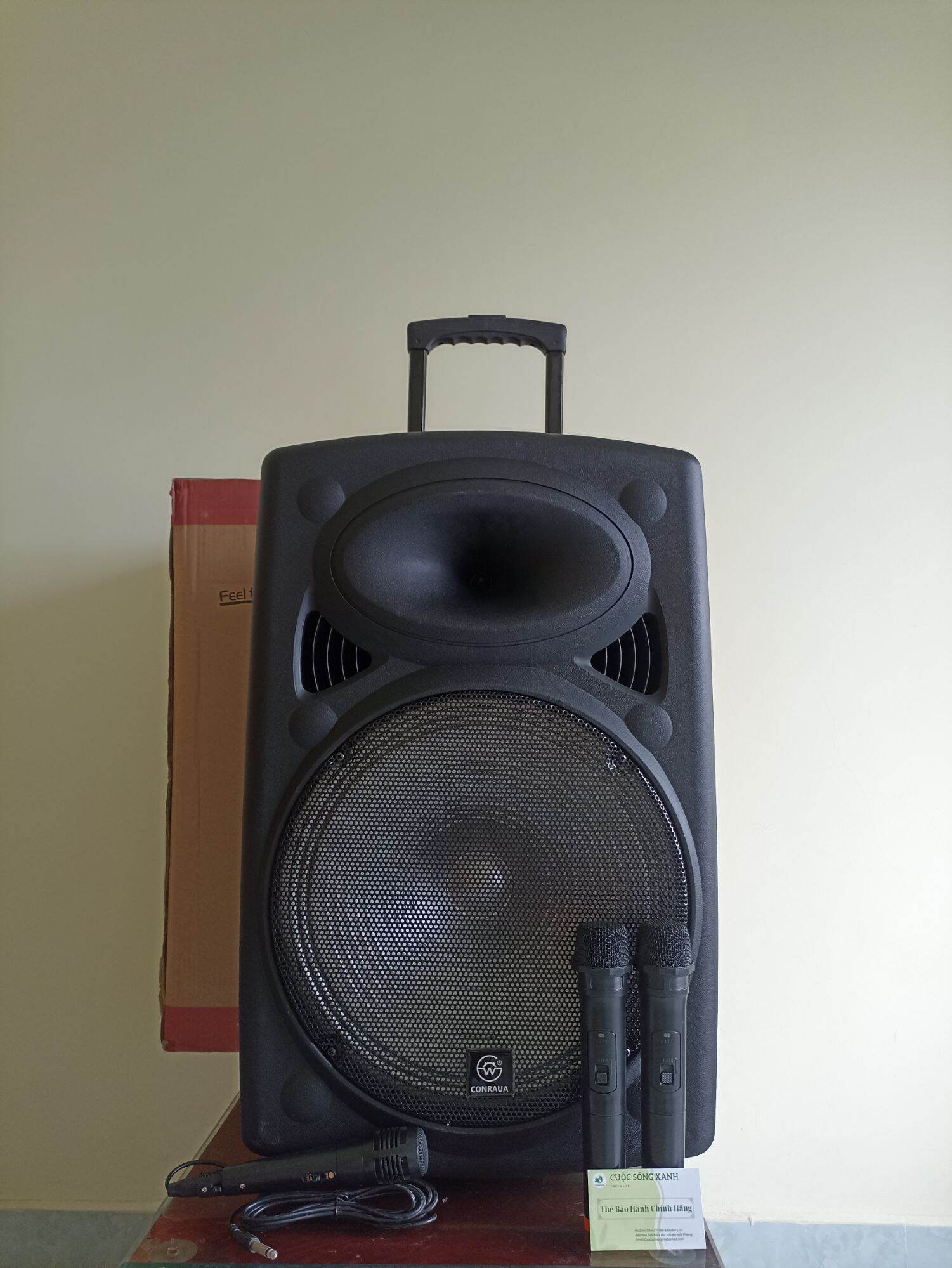 Loa kéo Bluetooth Bass 40 ( 3 Mic)