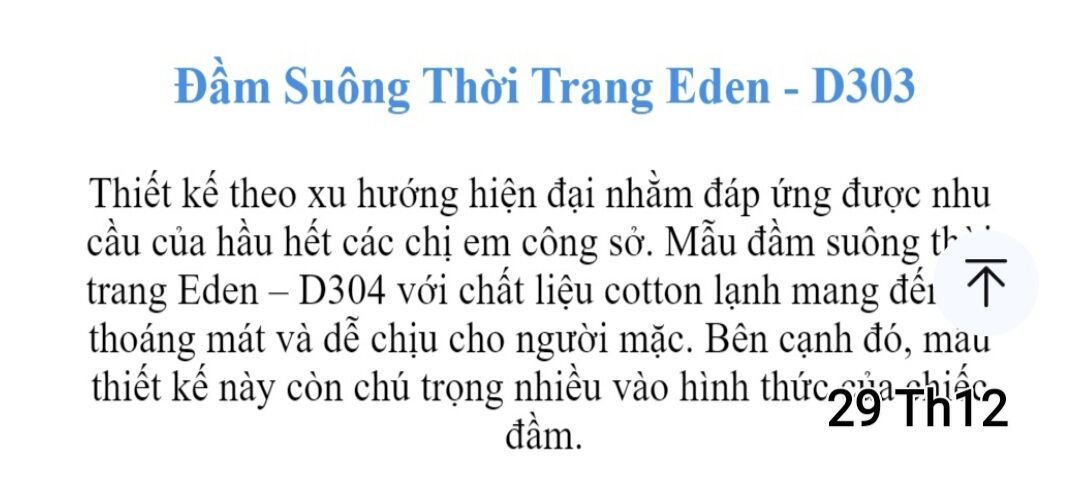 Đầm suông - thời trang Eden - màu hồng - Size S