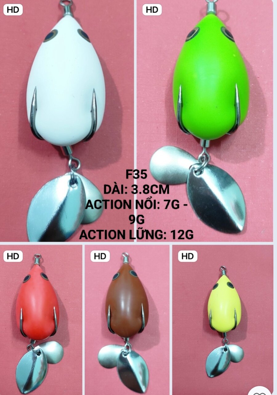 Tvn lure_ nhái hơi nf35 _lưỡi kháng rĩ siêu bén