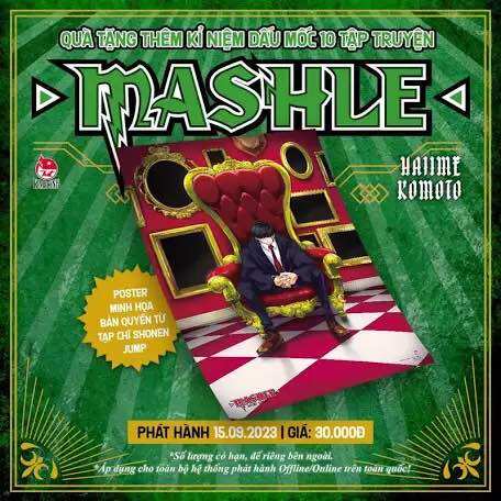 Mashle 10 + Poster + Ống đựng poster