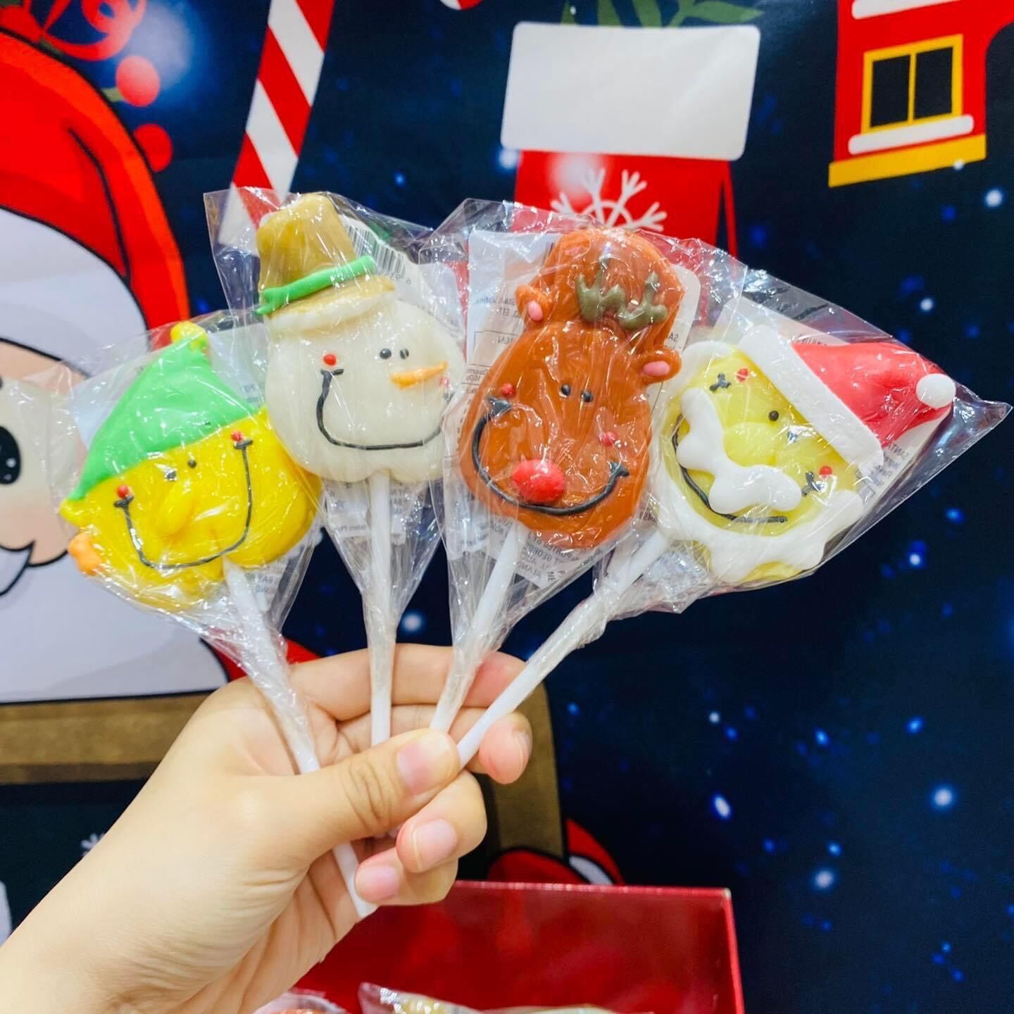 Kẹo mút Noel khổng lồ (1 cây) hàng Úc