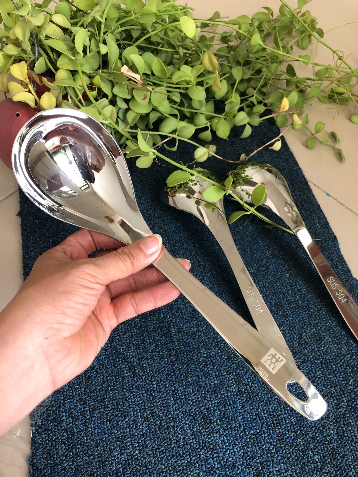 Muôi múc canh đức , inox 304