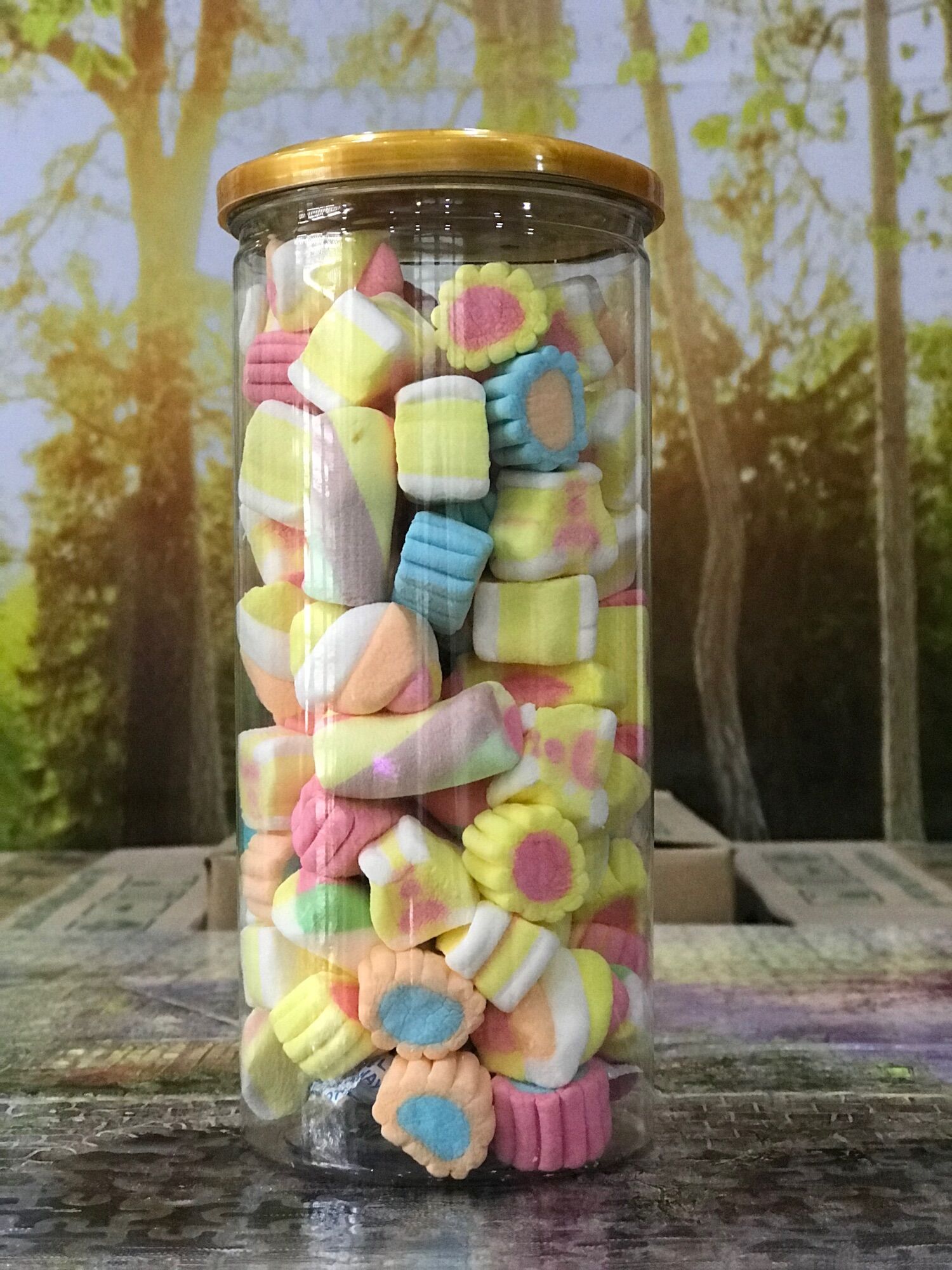 Kẹo bông maslow lon 250gr