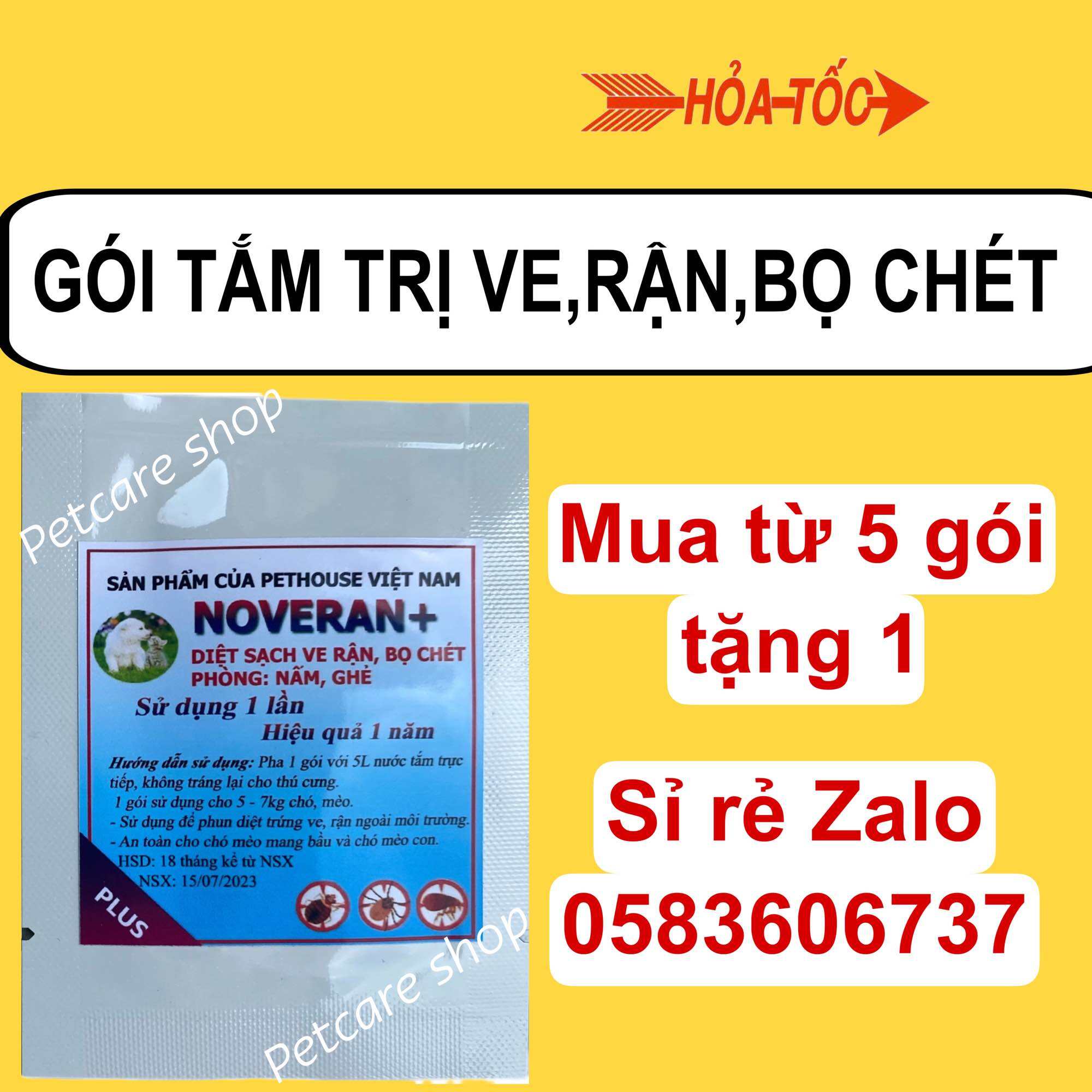 Thuốc trị ve, rận, bọ chét chó mèo hiệu quả 1 năm