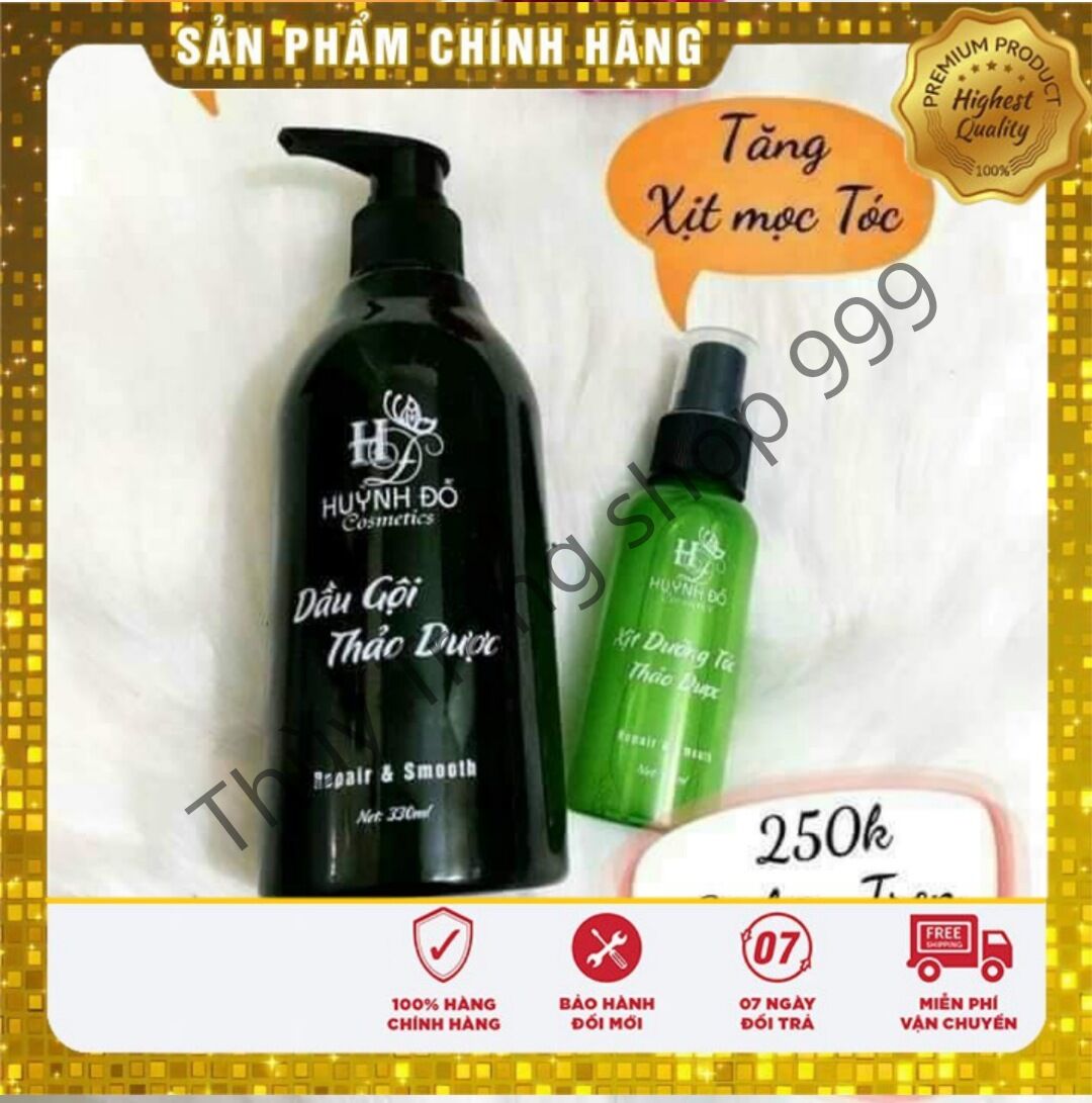 [TẶNG KÈM XỊT BƯỞI] Dầu gội thảo dược, ngăn rụng tóc, giúp tóc mọc nhanh hơn, phục hồi tóc hư tổn