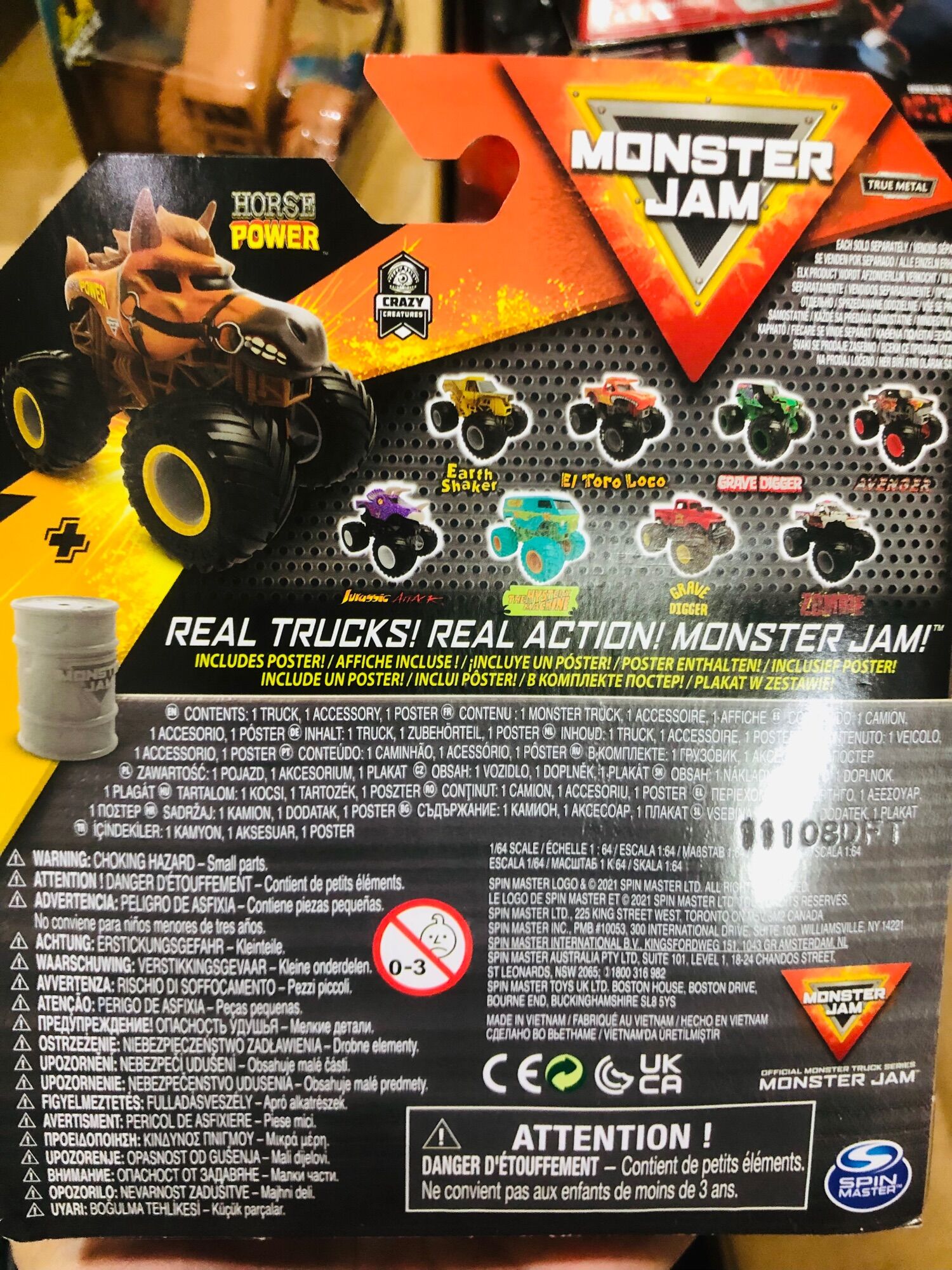 Xe Monster Jam các mẫu ngựa size 1:64