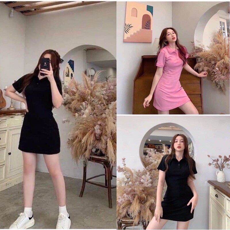 Váy Polo thun tay ngắn năng động
