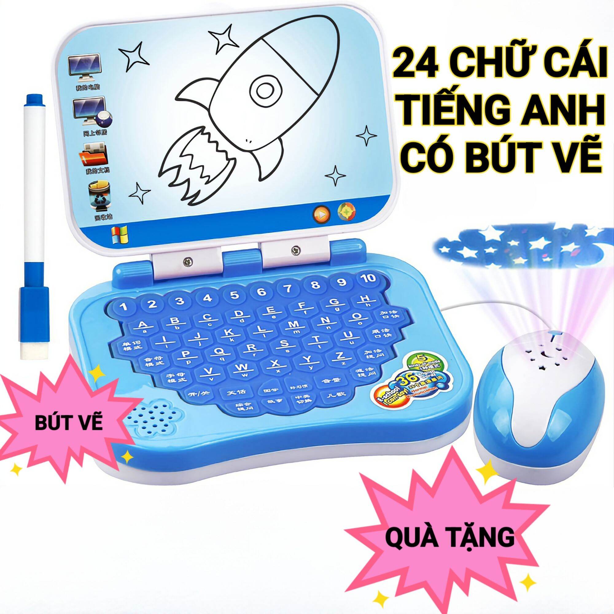 Máy tính đồ chơi, laptop đồ chơi cho bé, đồ chơi trẻ em