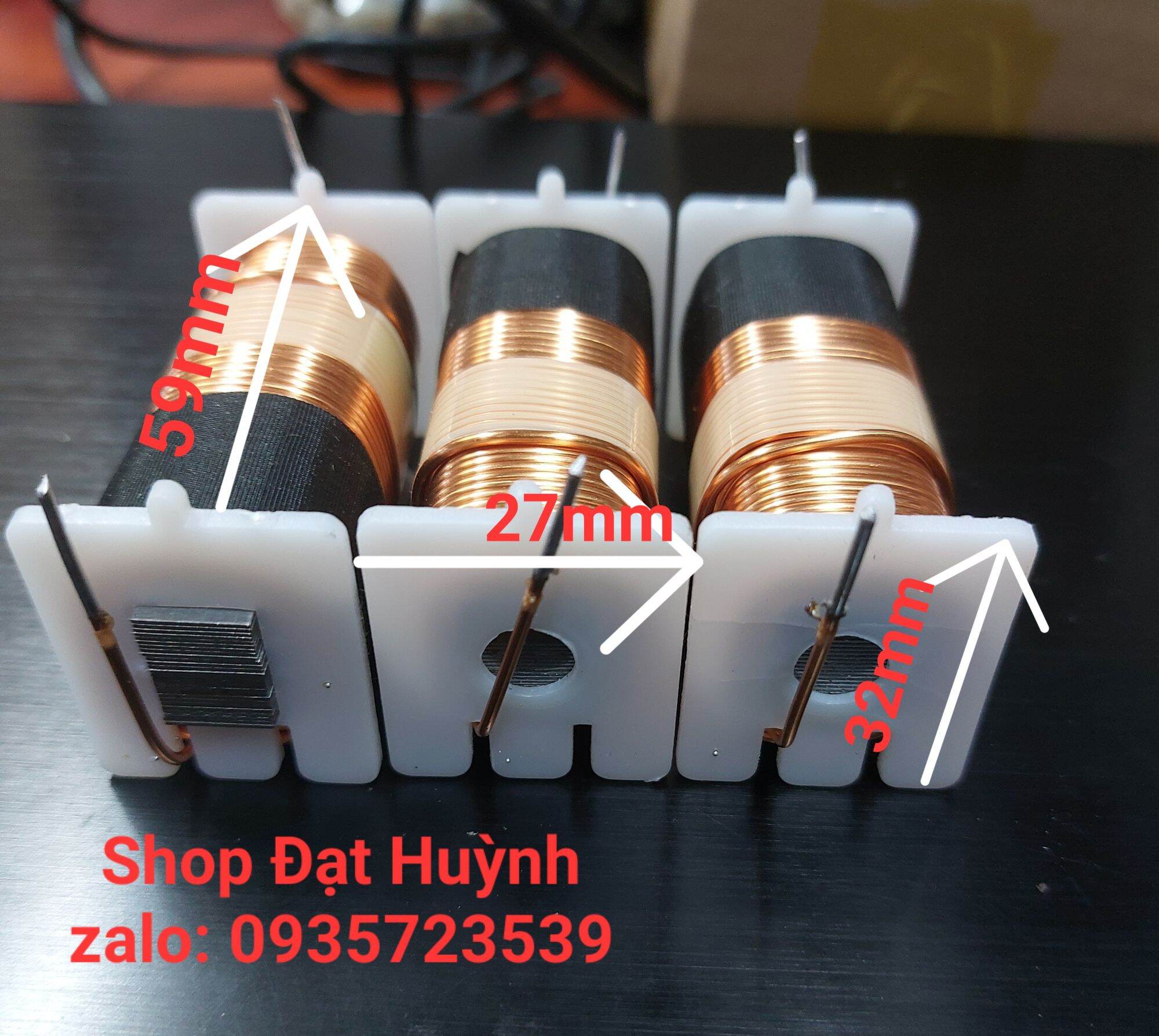 Cuộn cảm phân tần loa trắng dài lớn _ 1 CÁI