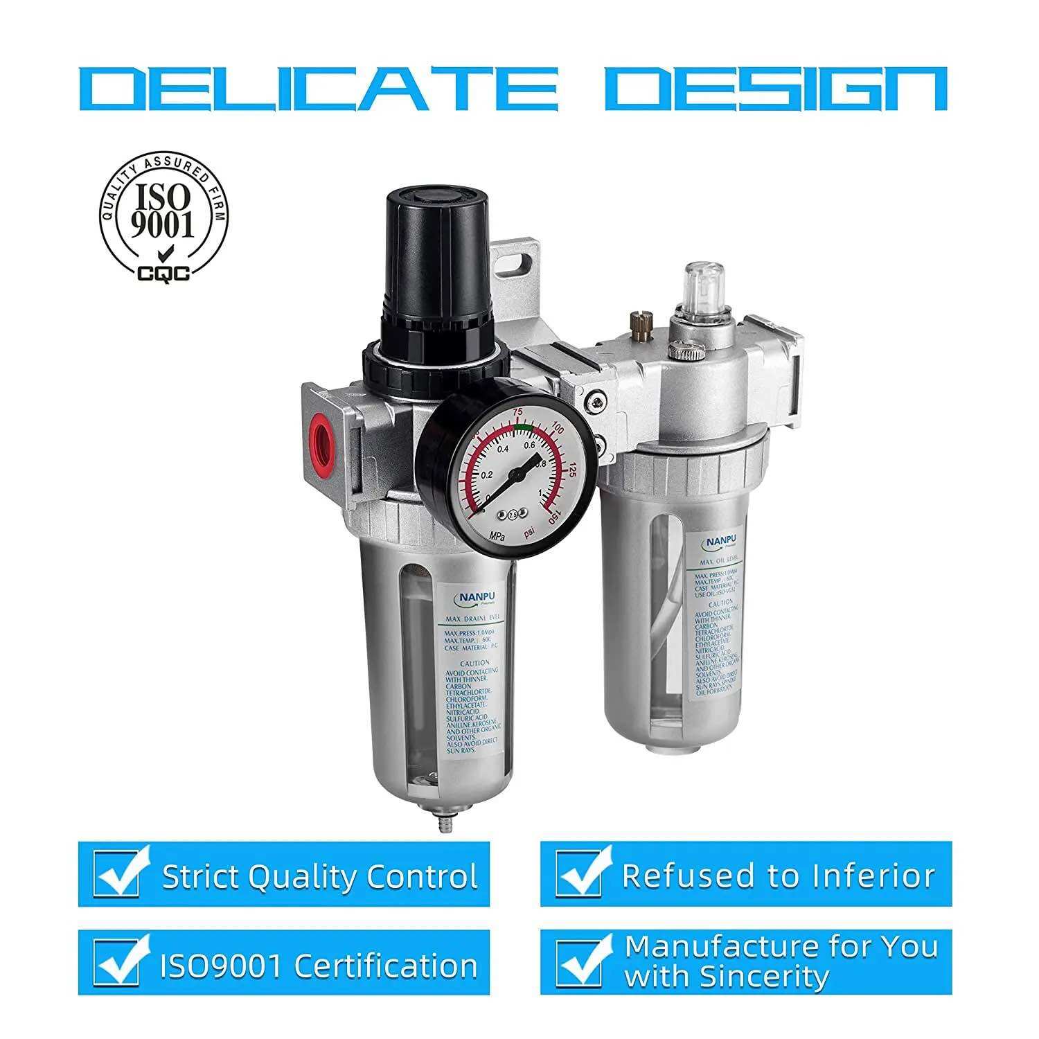 Bộ lọc nước đôi dùng cho máy nén khí