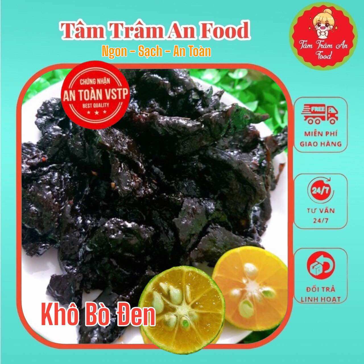Khô Bò Đen 500g