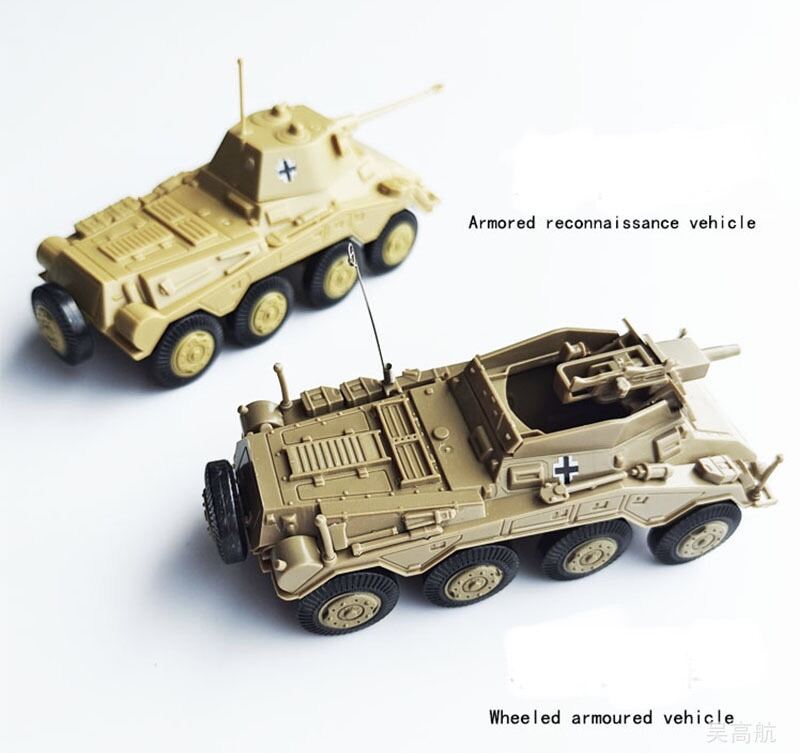Mô hình xe thiết giáp quân sự Puma, BTR80, KFZ234 thế chiến 2