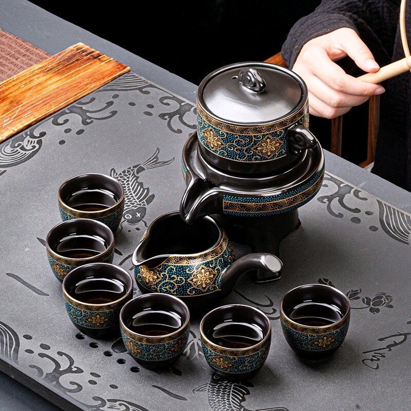 Bộ ấm chén pha trà cối xay , Bộ ấm trà đạo