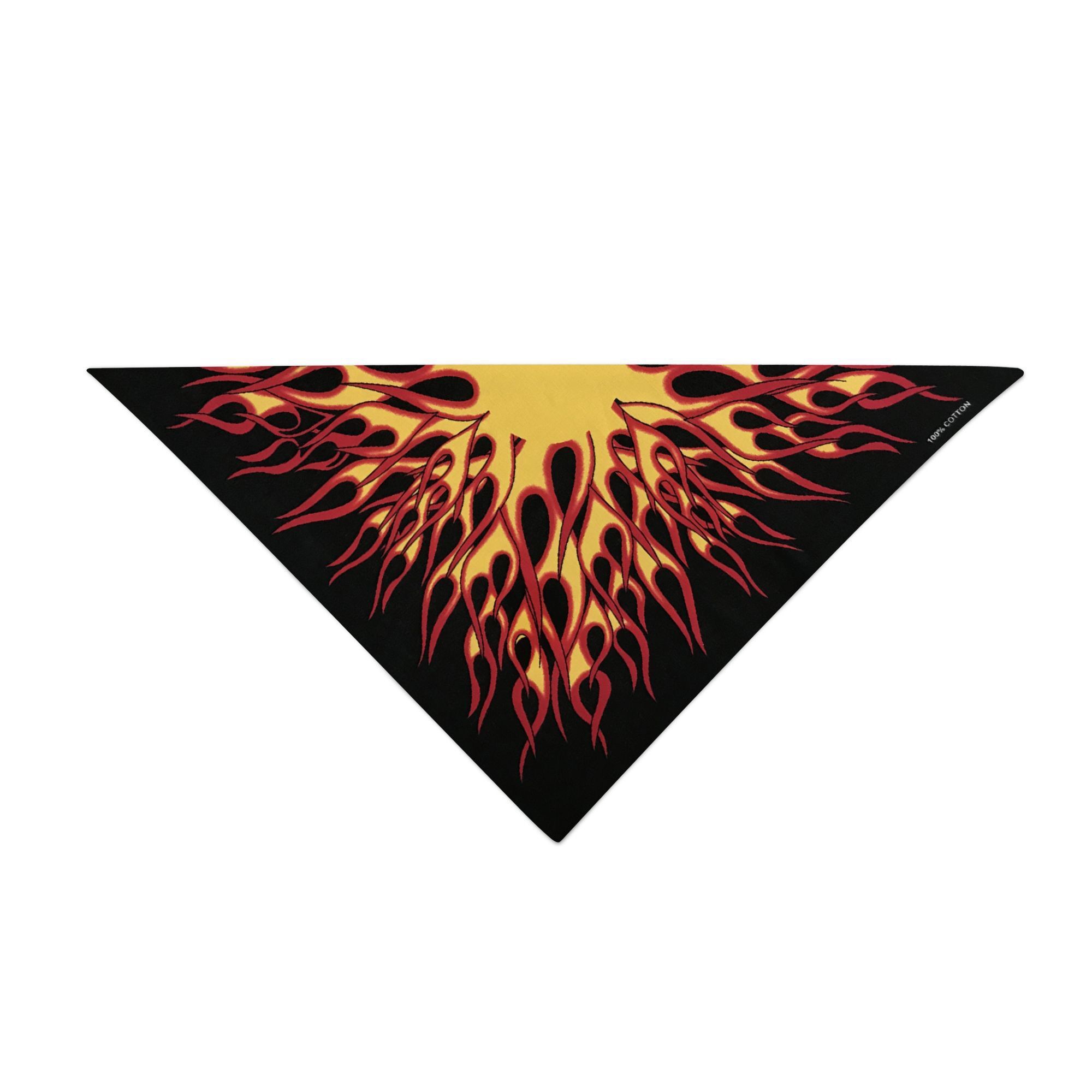 Khăn bandana cotton ngọn lửa size 55x55cm - Maben