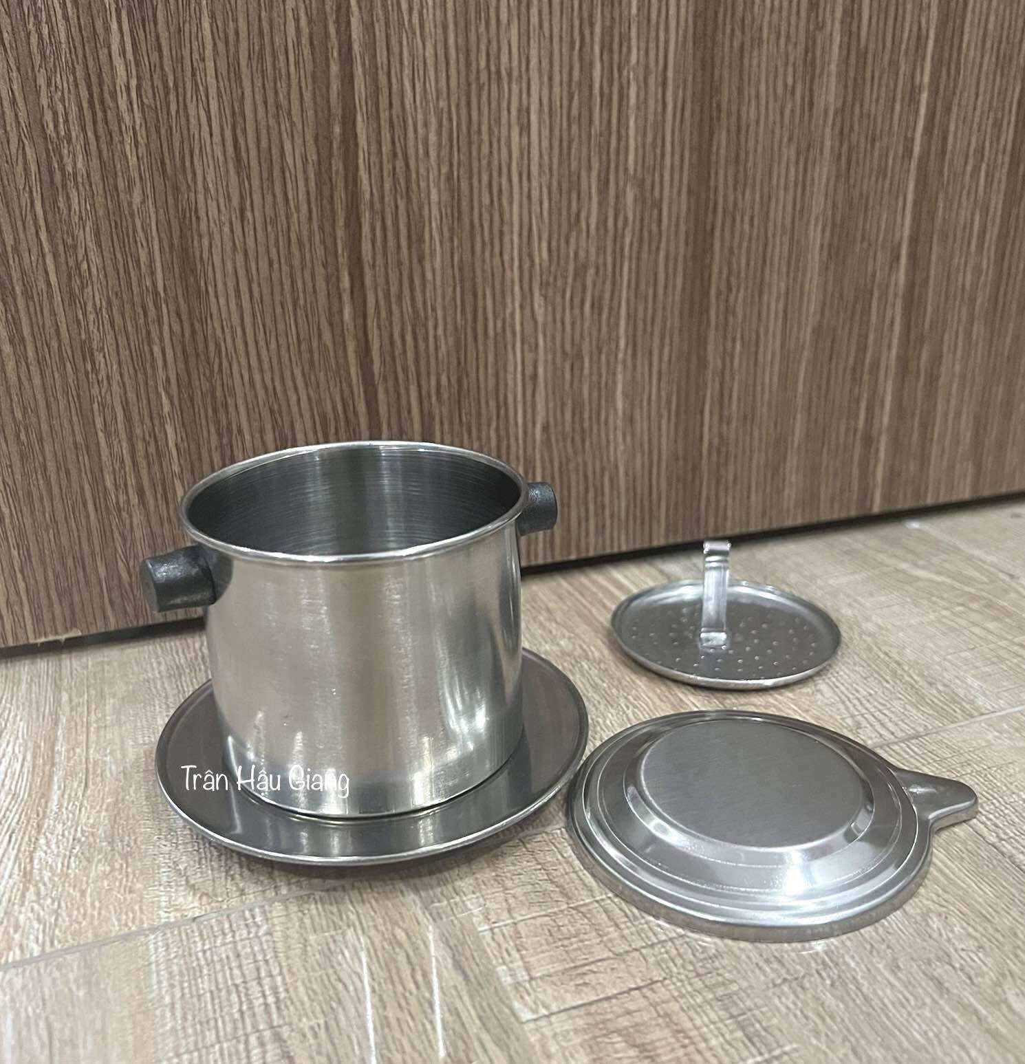 Phin Inox Pha Cà Phê thân dính liền đáy
