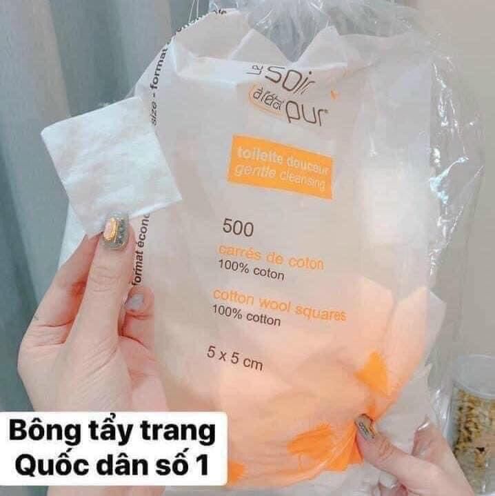 Bông tẩy trang Tetra Pháp 600 MIẾNG