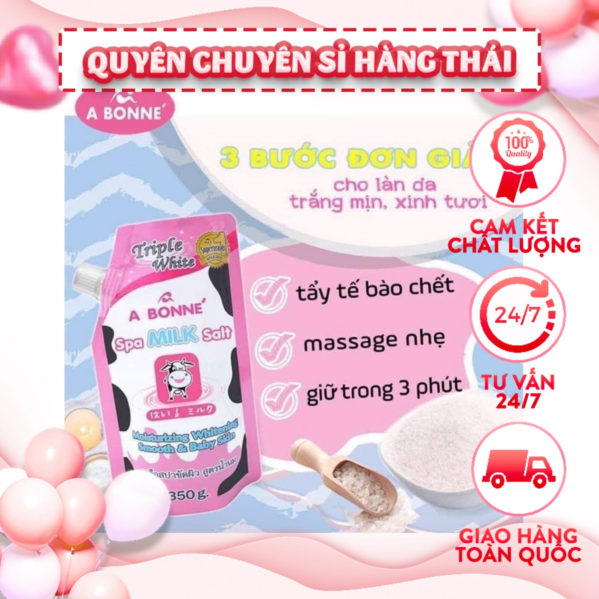 Muối tắm sữa bò A bonne 350g thái lan