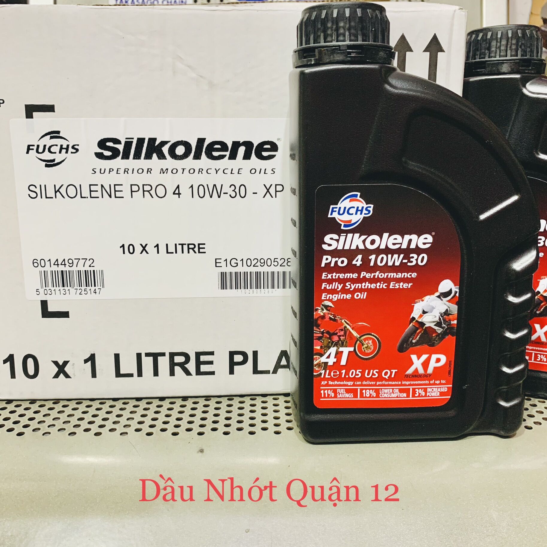 Fuchs silkolene pro 4 10w-30 nhớt cao cấp xe số - tay côn