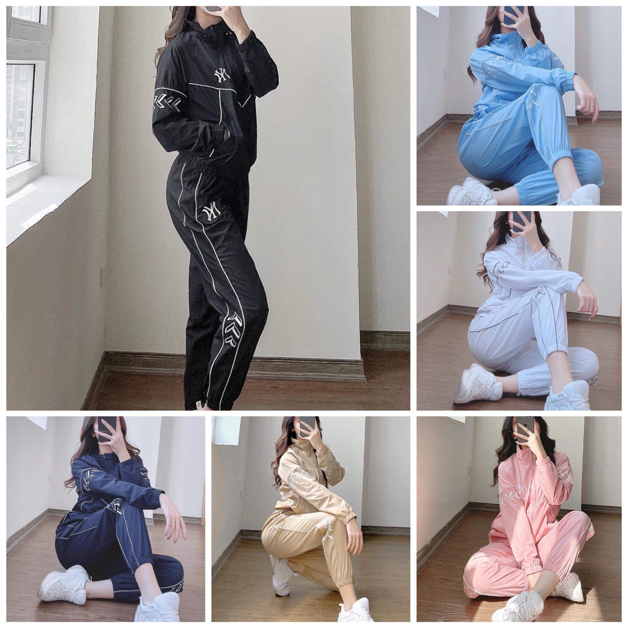 Bộ gió thể thao nữ NY cao cấp vải dư xịn co dãn