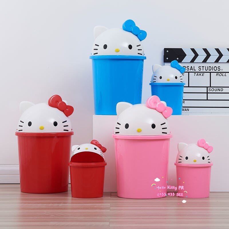 [Freeship MAX] Thùng rác 3D Hello Kitty PR