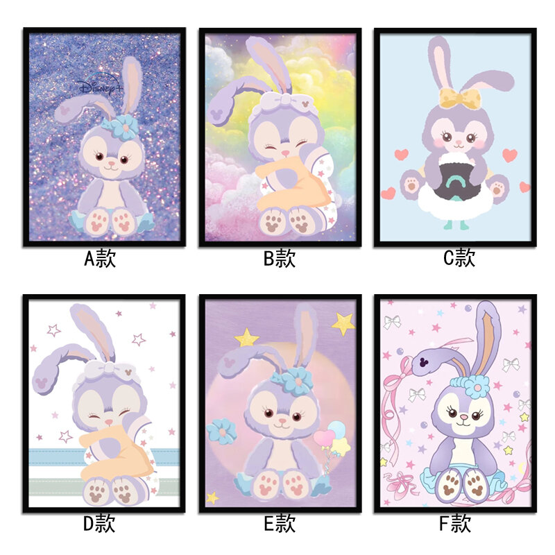 Tranh Kim Cương Xingdelu Tranh Dán Đính Đá Dán Thủ Công Phòng Khách Phòng Ngủ Con Gái Thỏ Đáng Yêu Hoạt Hình Đầy Kim Cương
