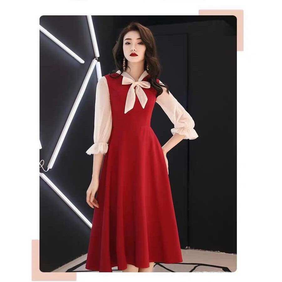 Đầm Nude Đỏ/ Nude Đen đủ size Mẹ & Bé (có bán lẻ)