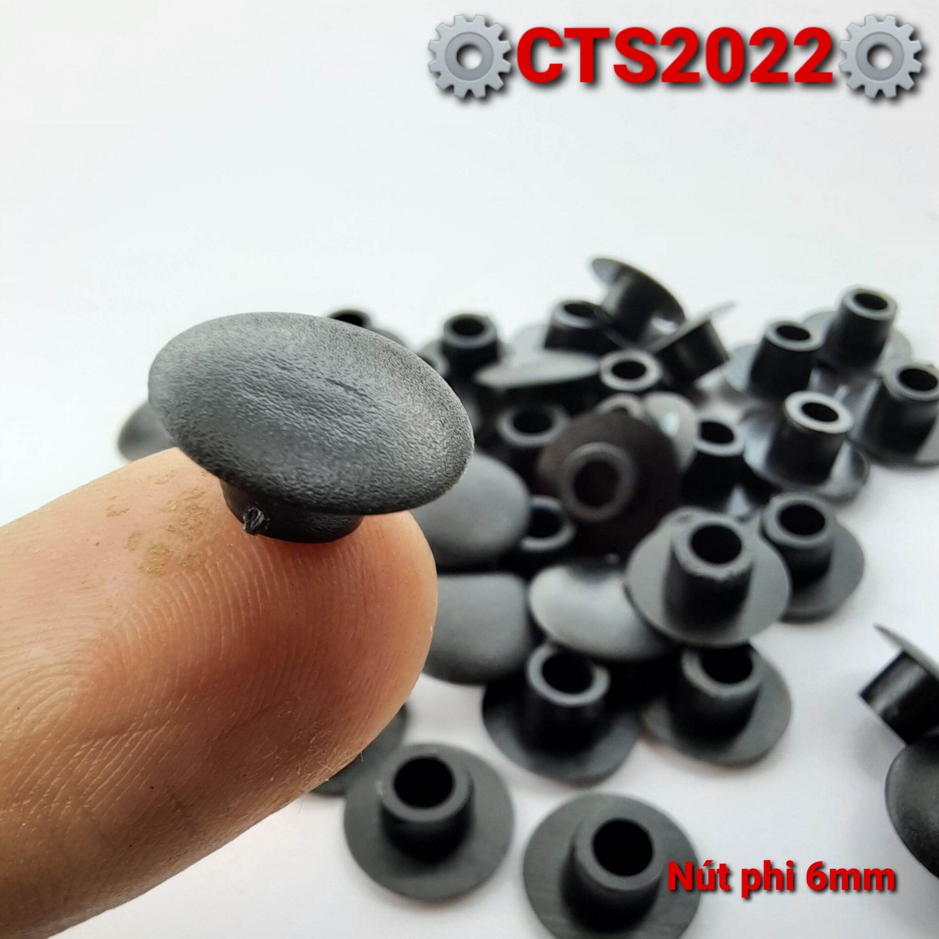 10 Nút nhựa bịt lỗ phi 6mm