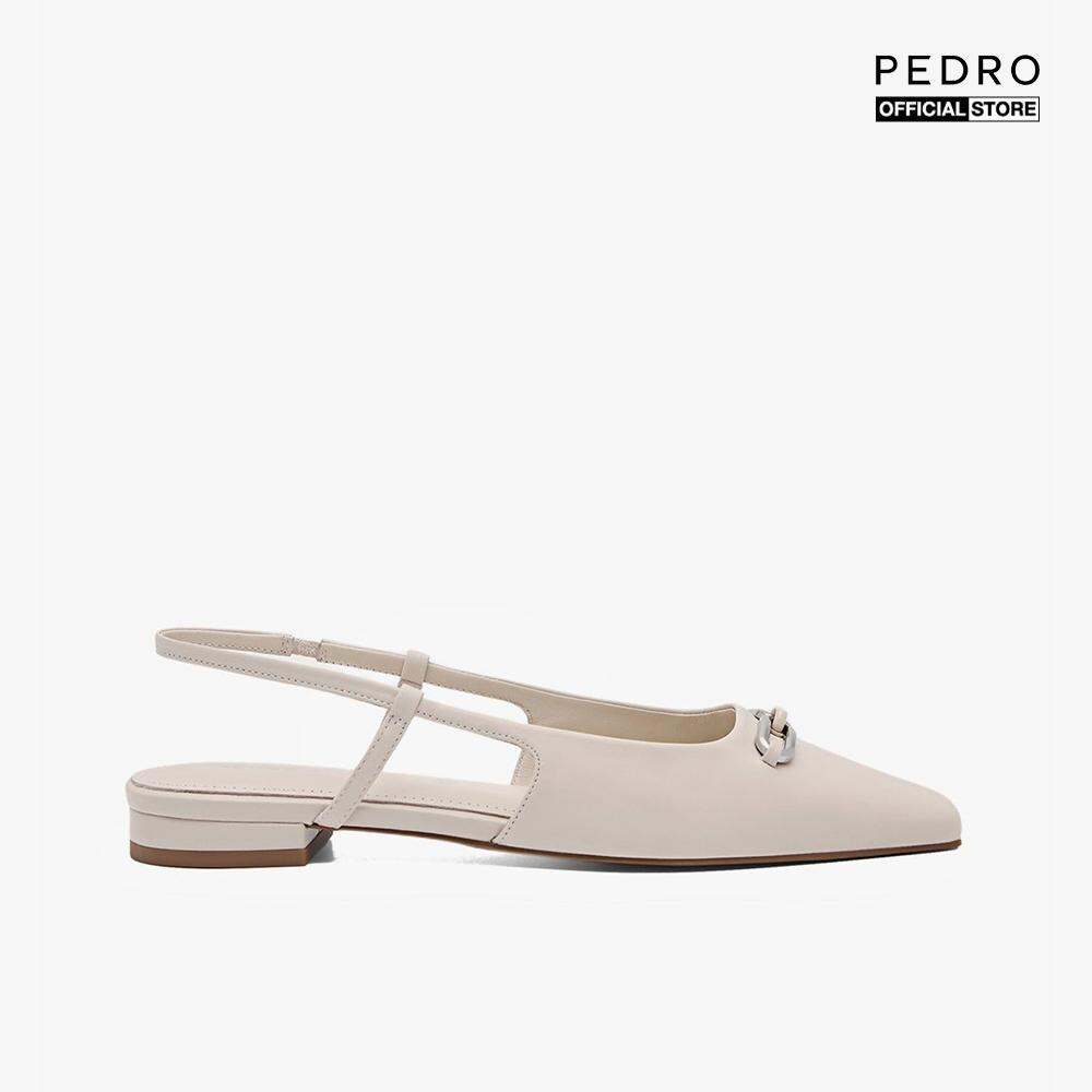 PEDRO - Giày búp bê nữ đế thấp mũi vuông Studio Kate Leather PW1-66680049