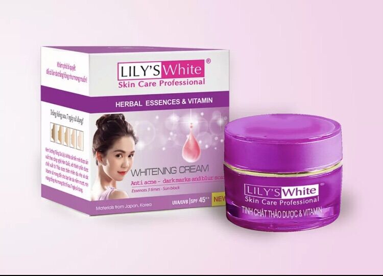 Kem Dưỡng Trắng da - ngừa mụn - chống thâm - mờ sẹo Lily's White