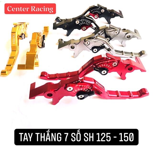 [ Giá 1 Cặp ] Tay thắng , tay phanh xe máy 7 số cao cấp xe Honda SH 125 - 150  [ 2 Đĩa ] Center Racing