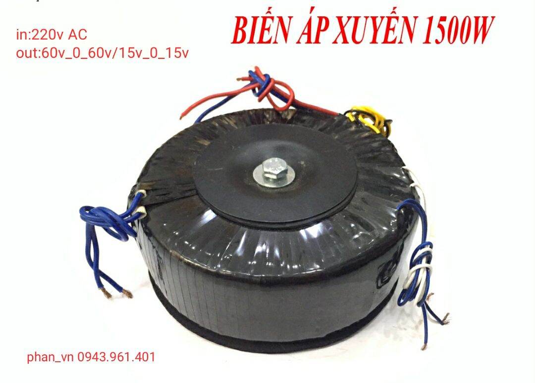 Biến áp xuyến đối xứng 60v 1500w