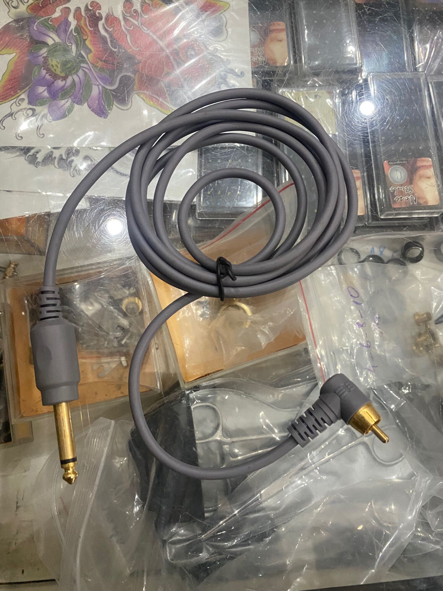 Dây silicon rca cho máy xăm pen 3.5mm
