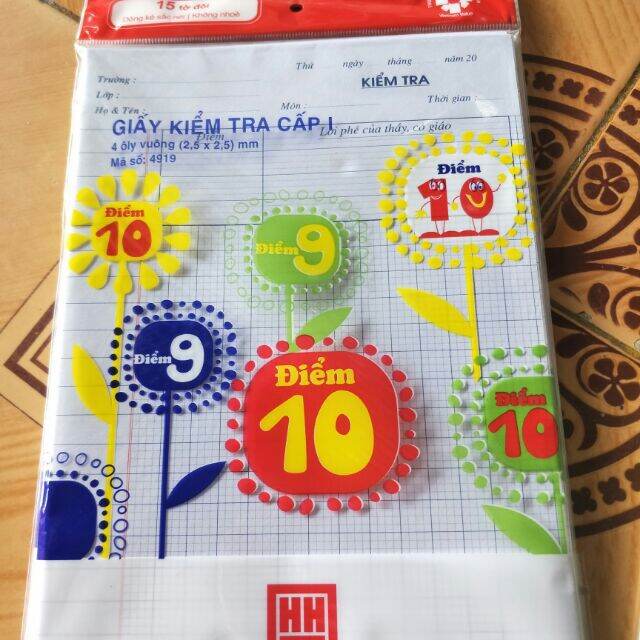 giấy kiểm tra kẻ ngang campus