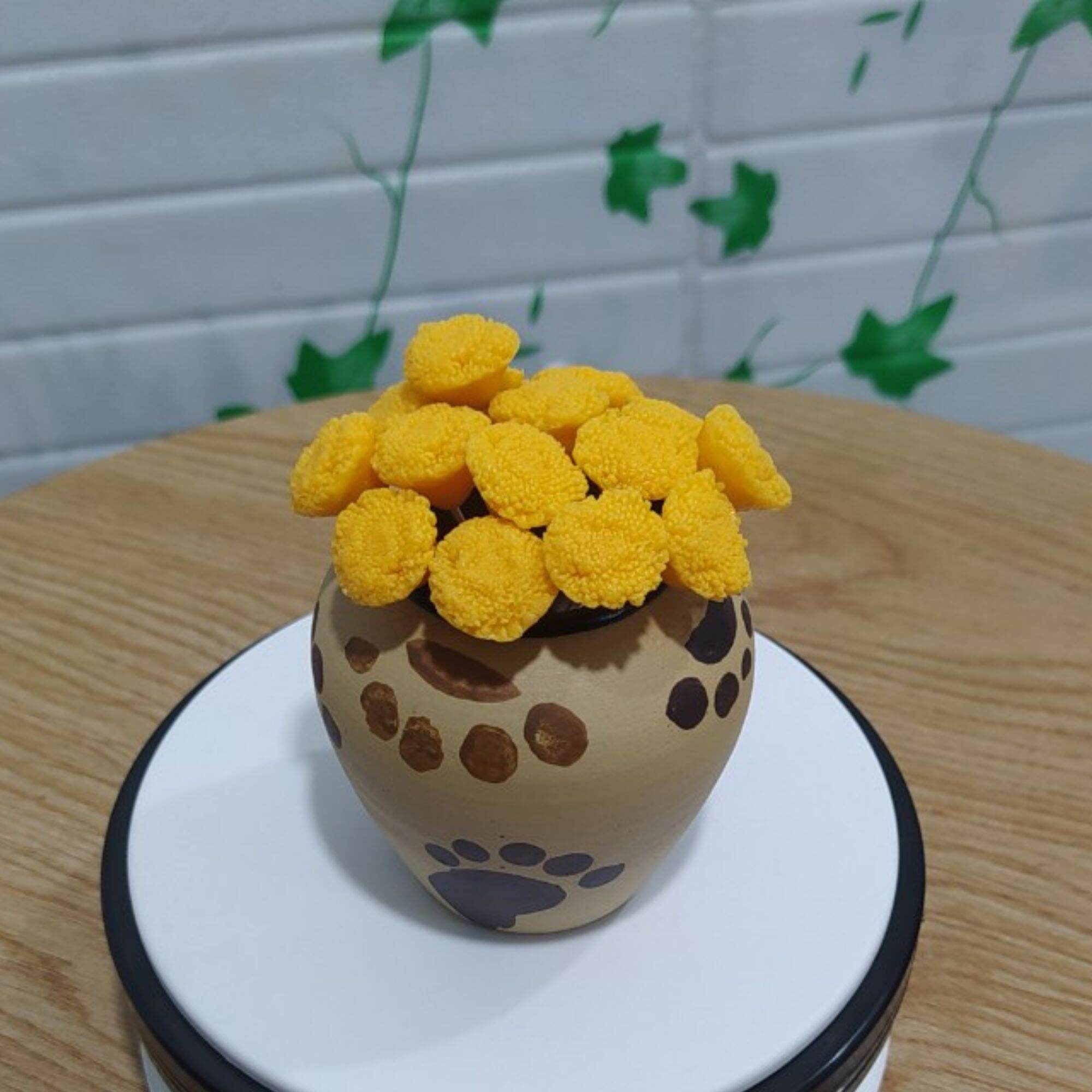 Nhụy Cúc đất sét dùng làm hoa Cúc ( 20 nhụy)
