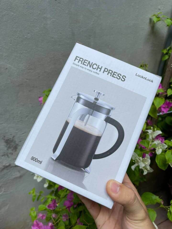 Bình Pha Trà, Cafe Bằng Thủy Tinh 800ml Lock & Lock LLG019 (cam kết hàng chuẩn, y hình)