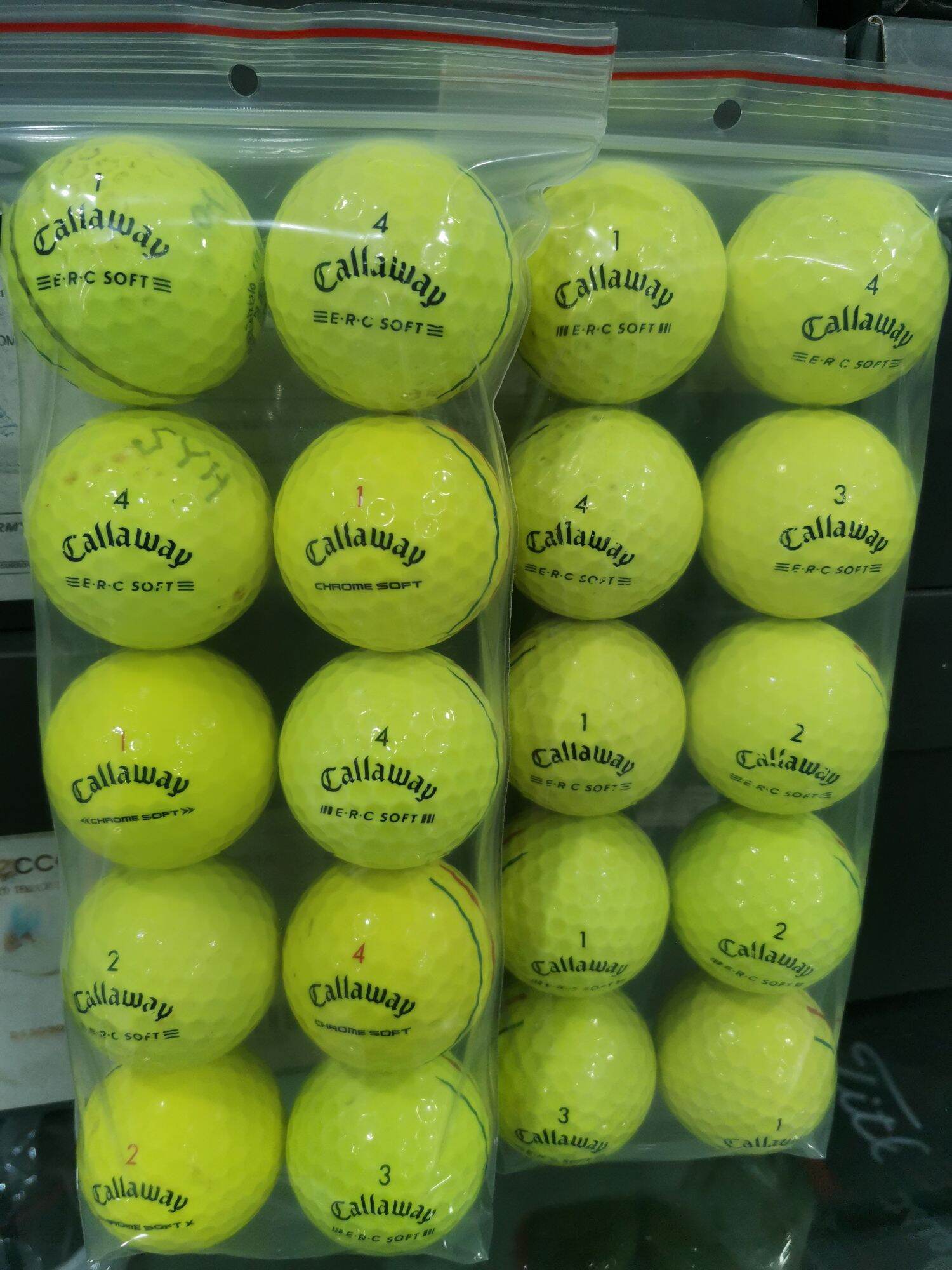 Bóng Golf Callaway E.R.C Chrome Soft 10 Bóng Mới 85%
