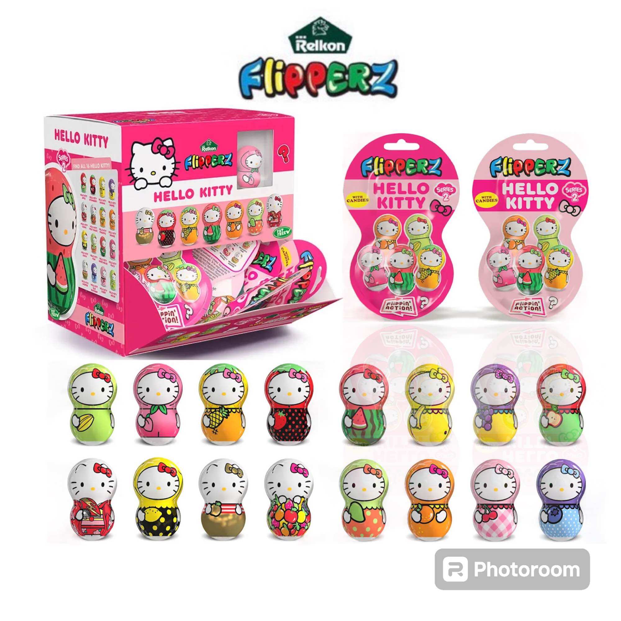 Kẹo Đồ Chơi Lật Đật Hello Kitty Pony Flipperz